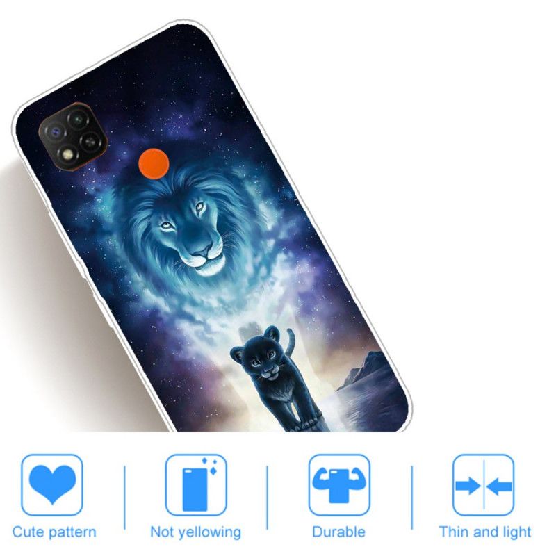 Skal Xiaomi Redmi 9C Mobilskal Lejonunge