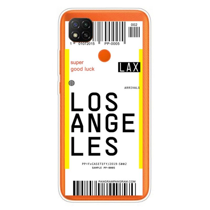 Skal Xiaomi Redmi 9C Ombordstigningskort Till Los Angeles