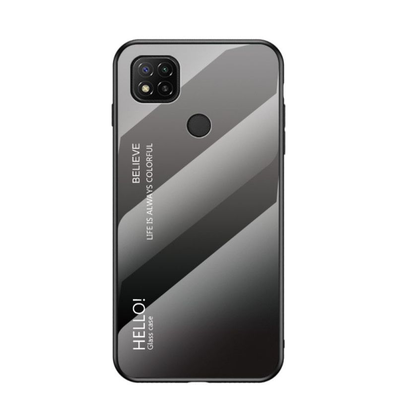 Skal Xiaomi Redmi 9C Svart Hej Härdat Glas