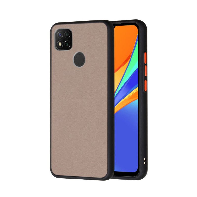 Skal Xiaomi Redmi 9C Svart Hybrid Med Färgade Kanter