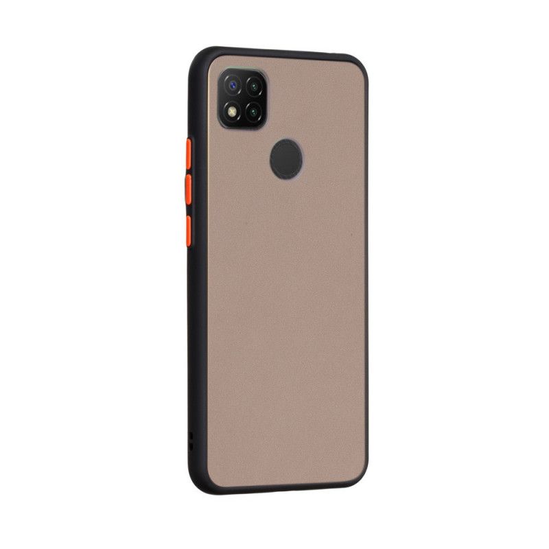 Skal Xiaomi Redmi 9C Svart Hybrid Med Färgade Kanter