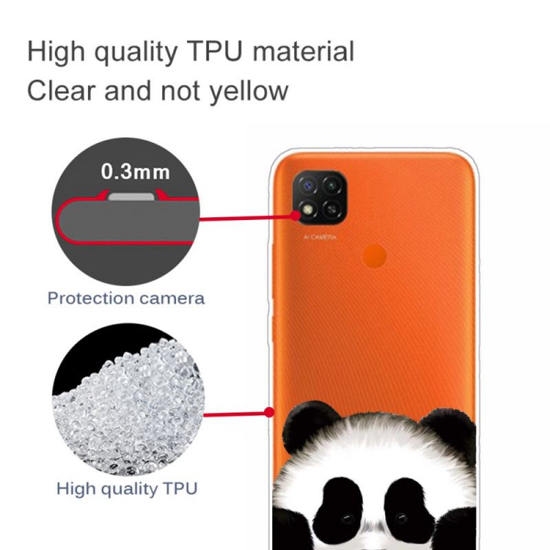 Skal Xiaomi Redmi 9C Transparent Panda