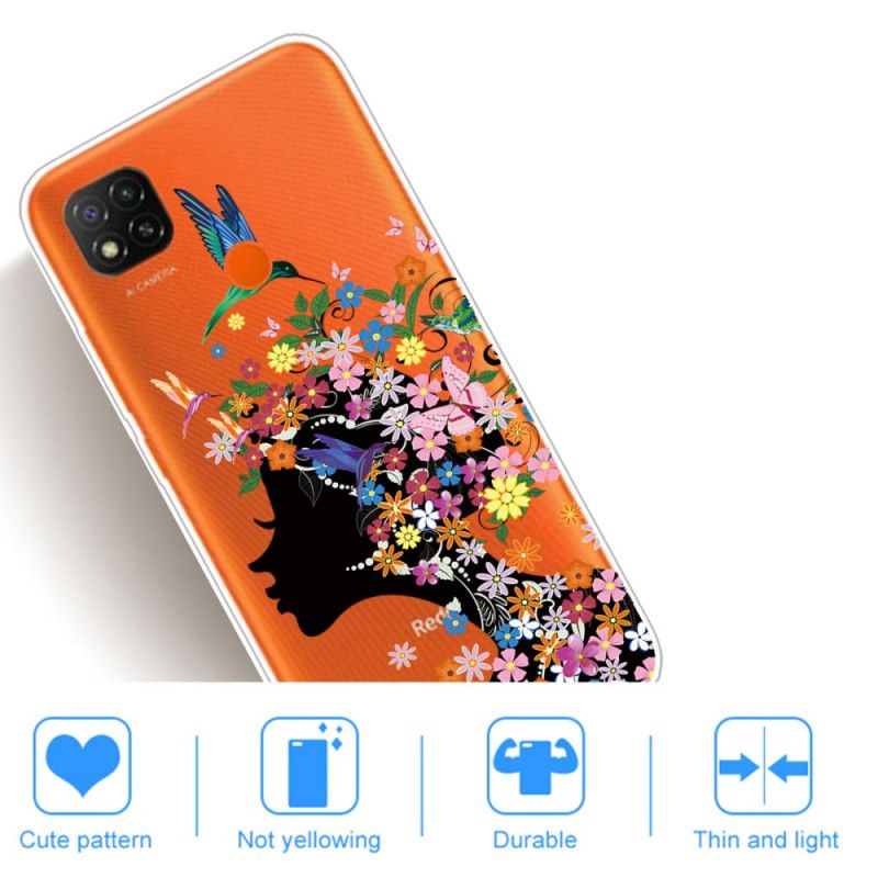 Skal Xiaomi Redmi 9C Vackert Blomhuvud