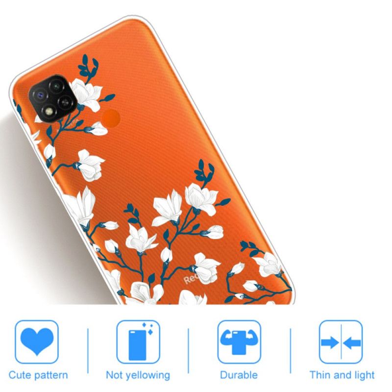 Skal Xiaomi Redmi 9C Vita Blommor