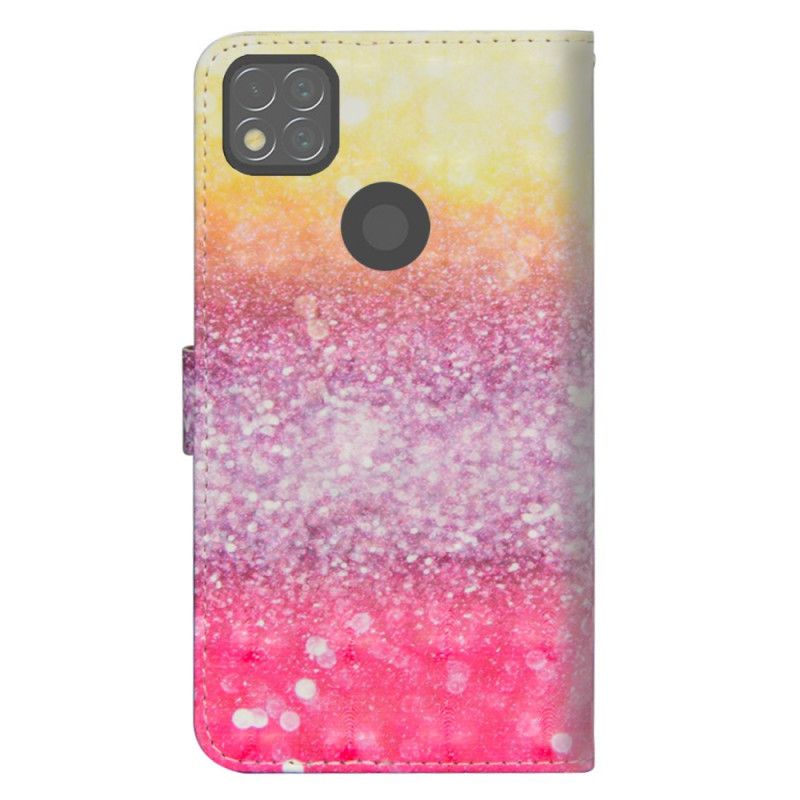 Skyddsfodral Xiaomi Redmi 9C Magenta Glittergradient