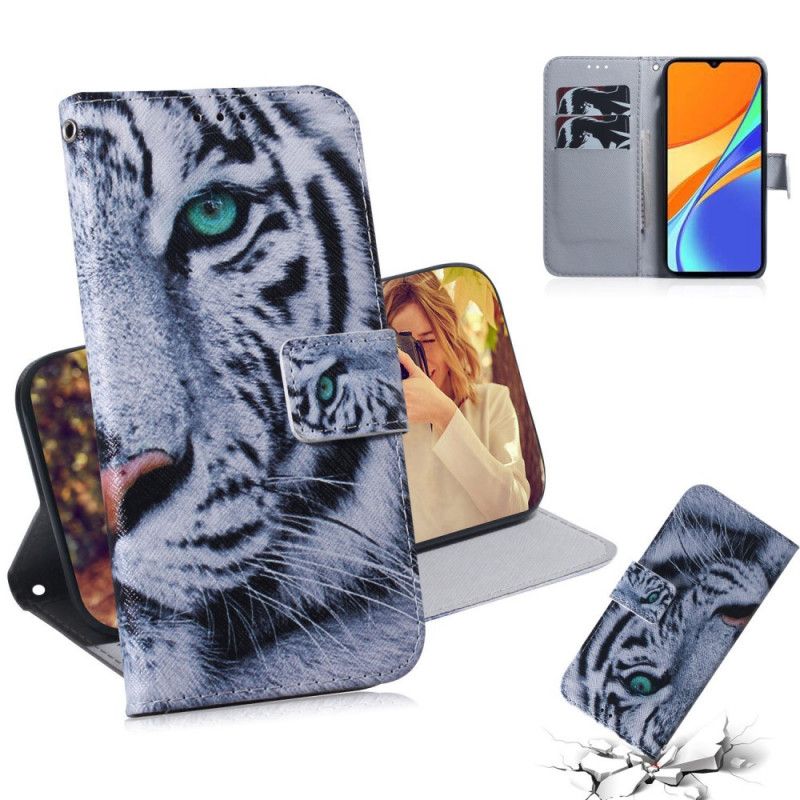 Skyddsfodral Xiaomi Redmi 9C Tiger Ansikte