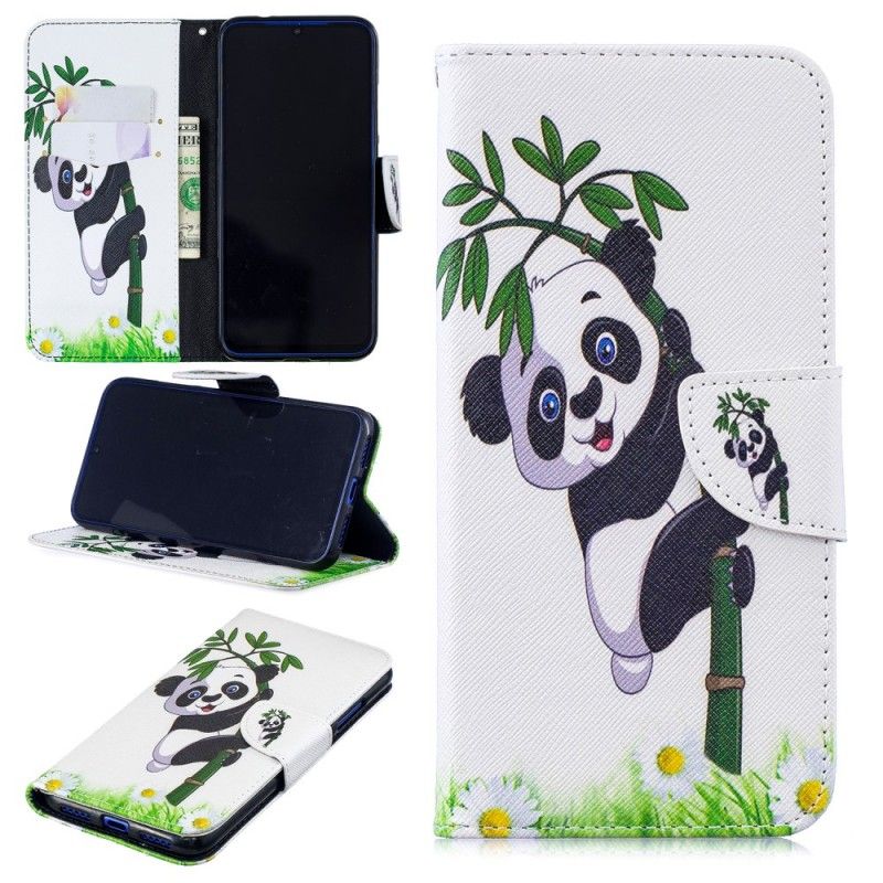 Fodral för Xiaomi Redmi Note 7 Panda På Bambu