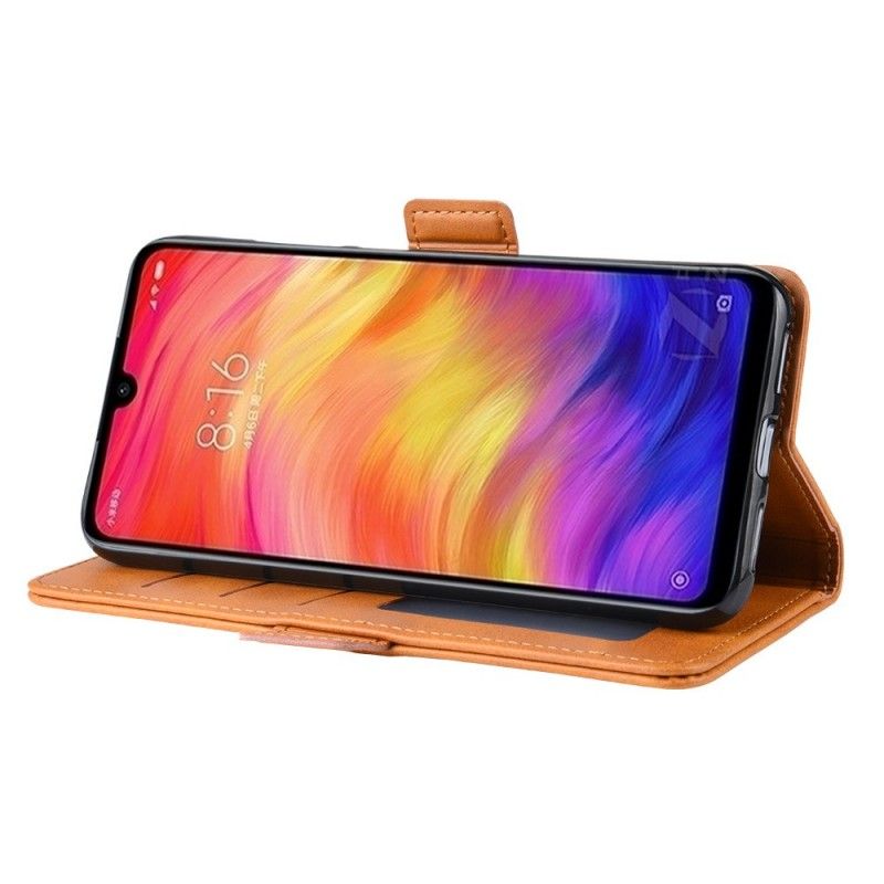 Fodral Xiaomi Redmi Note 7 Brun Dubbel Klaff