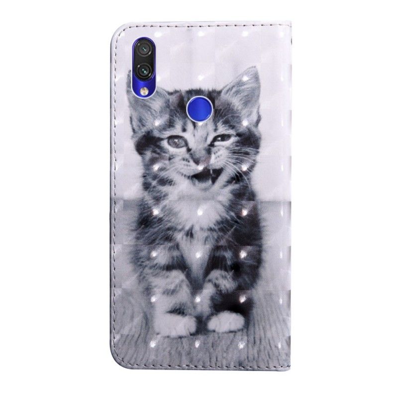 Läderfodral Xiaomi Redmi Note 7 Mobilskal Ignorera Kattungen