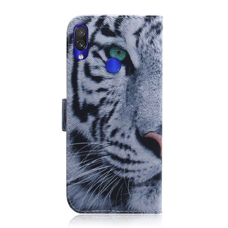 Läderskal Xiaomi Redmi Note 7 Tiger Ansikte