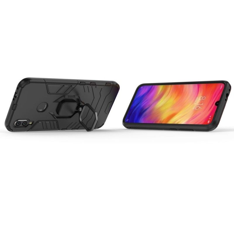 Skal för Xiaomi Redmi Note 7 Svart Resistent Ring