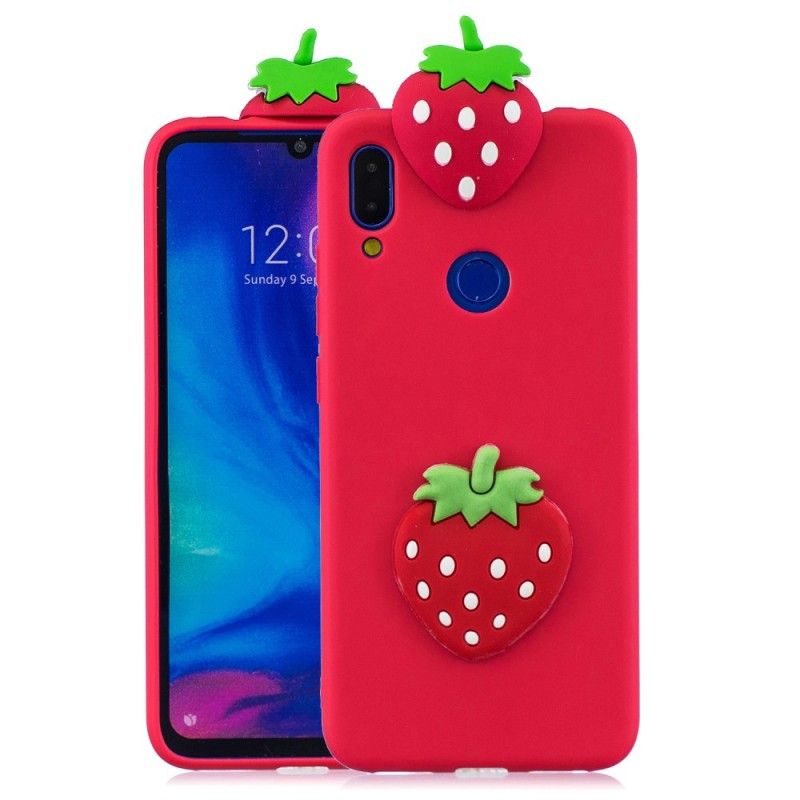 Skal Xiaomi Redmi Note 7 3D Jordgubbe