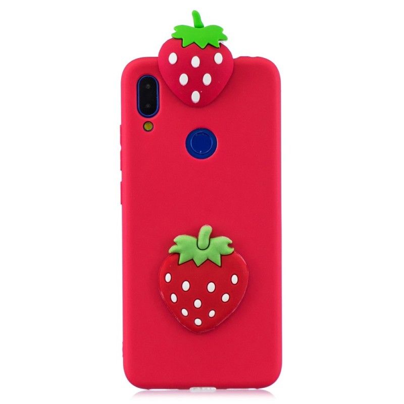 Skal Xiaomi Redmi Note 7 3D Jordgubbe