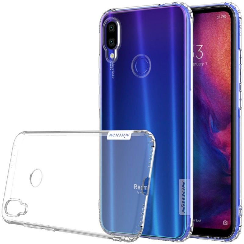 Skal Xiaomi Redmi Note 7 Grå Transparent Nillkin