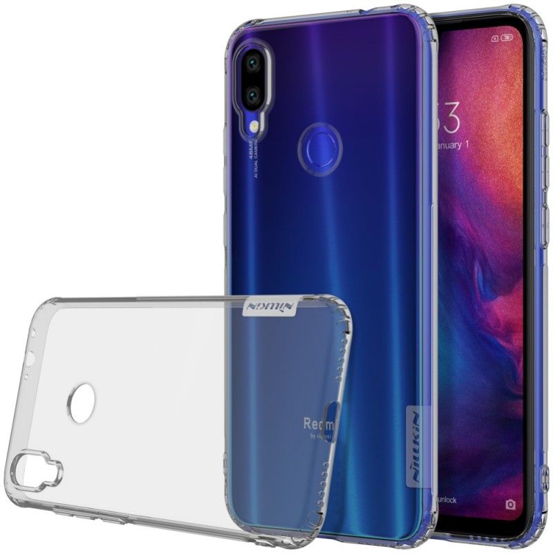 Skal Xiaomi Redmi Note 7 Grå Transparent Nillkin