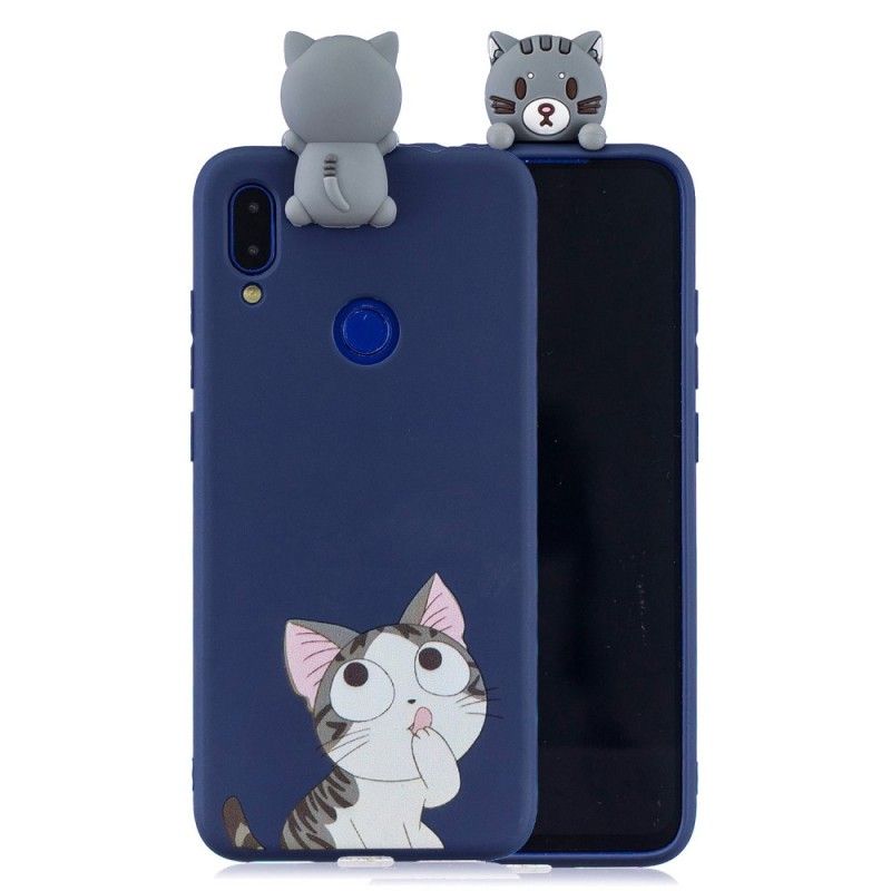 Skal Xiaomi Redmi Note 7 Mobilskal Gaspa 3D-Katten