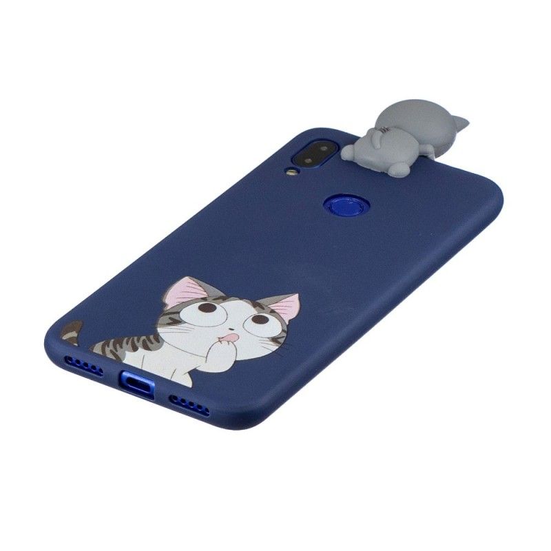 Skal Xiaomi Redmi Note 7 Mobilskal Gaspa 3D-Katten