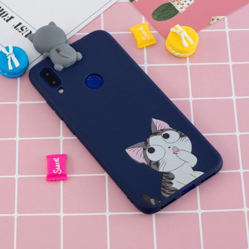 Skal Xiaomi Redmi Note 7 Mobilskal Gaspa 3D-Katten