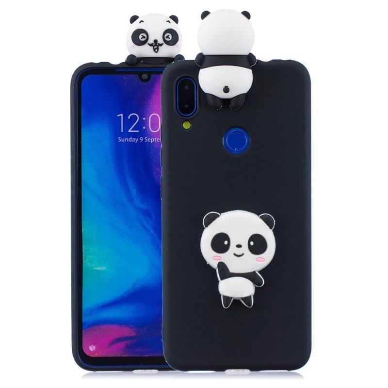 Skal Xiaomi Redmi Note 7 Svart 3D Min Panda