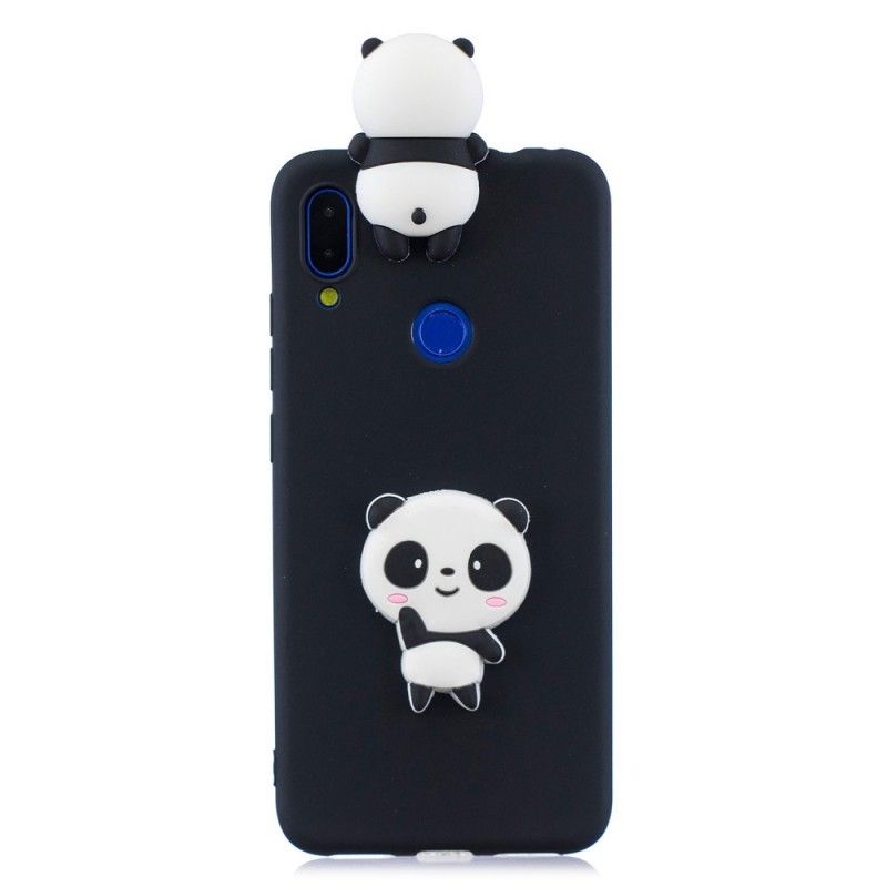 Skal Xiaomi Redmi Note 7 Svart 3D Min Panda