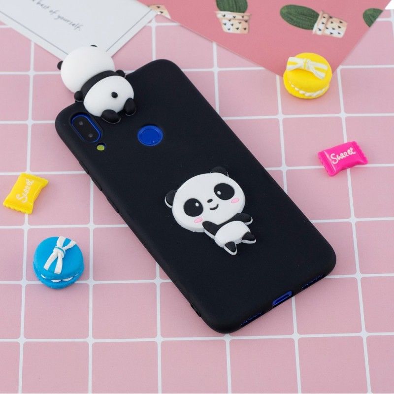 Skal Xiaomi Redmi Note 7 Svart 3D Min Panda