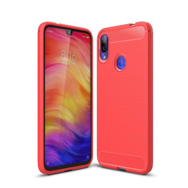 Skal Xiaomi Redmi Note 7 Svart Borstad Kolfiber