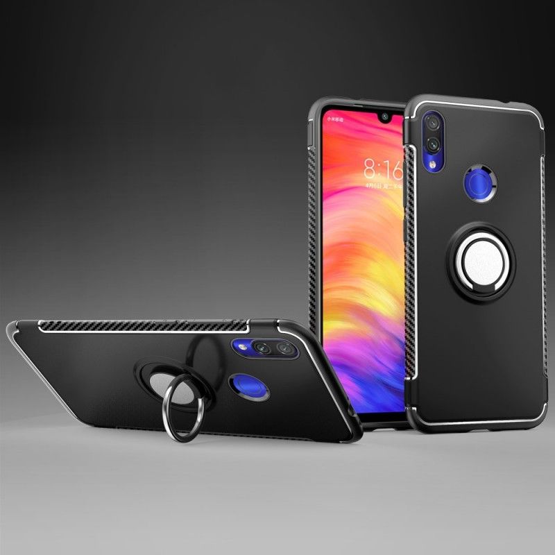 Skal Xiaomi Redmi Note 7 Svart Kolfiberring