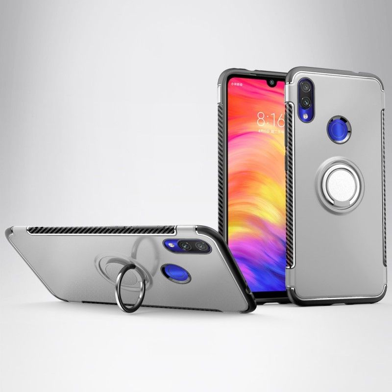 Skal Xiaomi Redmi Note 7 Svart Kolfiberring