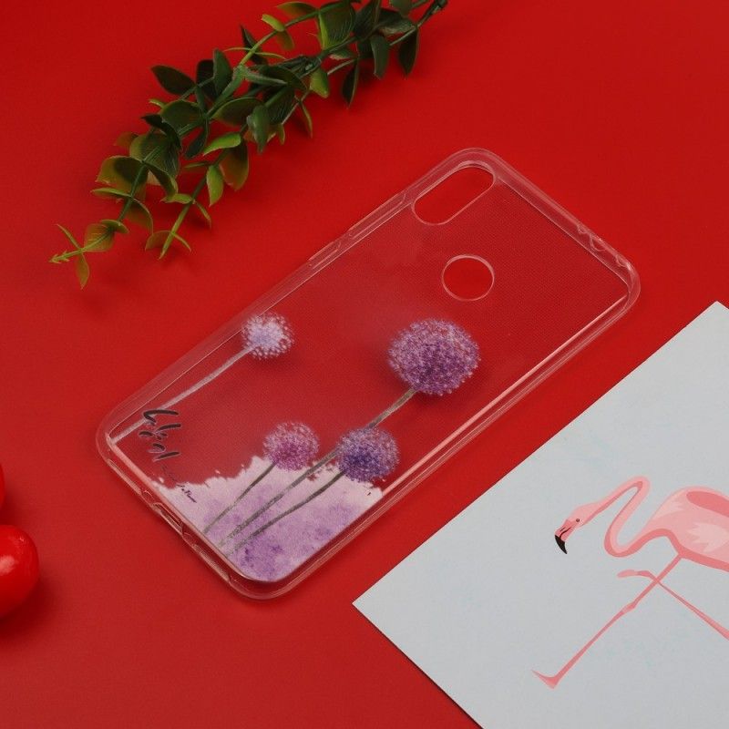 Skal Xiaomi Redmi Note 7 Transparent Färgade Maskrosor