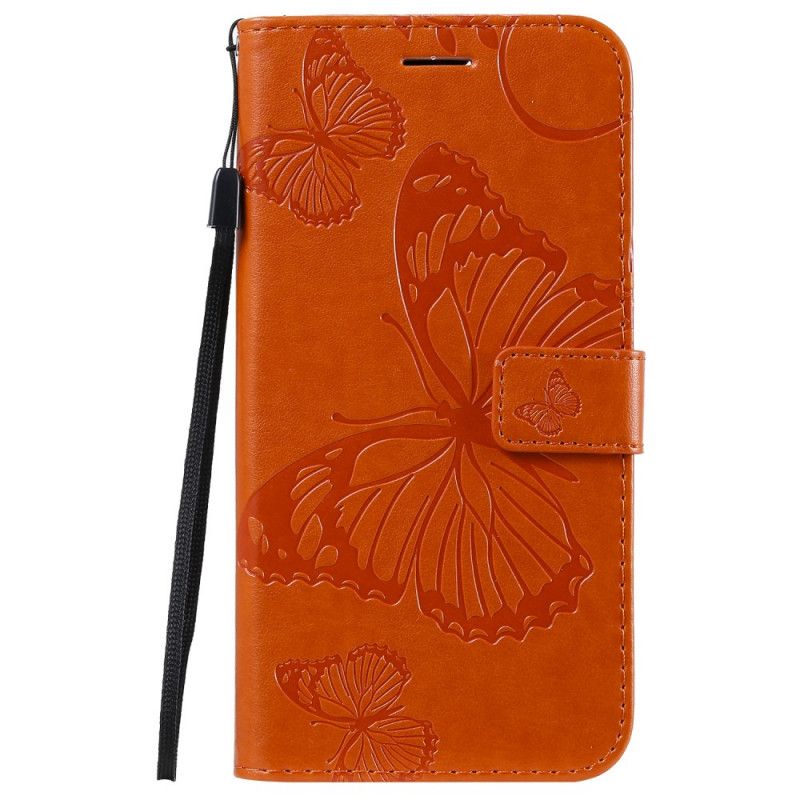 Fodral för iPhone 11 Pro Max Orange Jätte Stringfjärilar