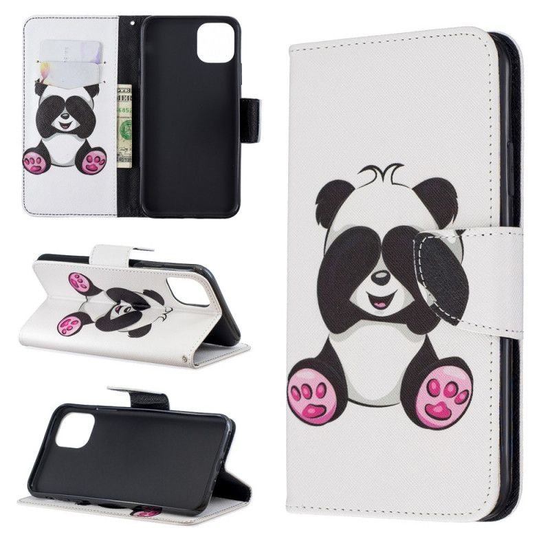 Fodral för iPhone 11 Pro Max Rolig Panda