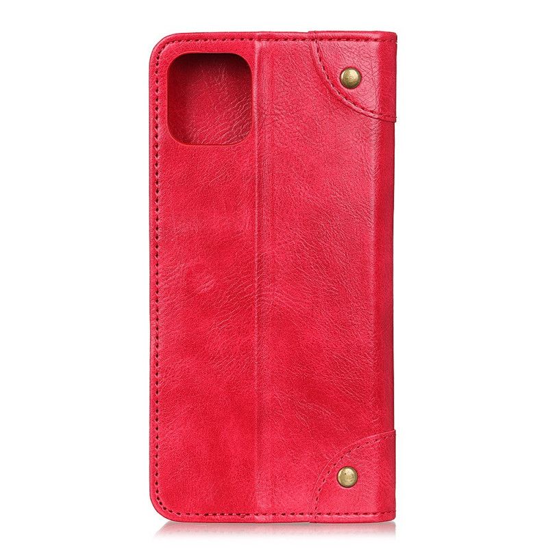 Folio-fodral iPhone 11 Pro Max Svart Vintage Nitversion