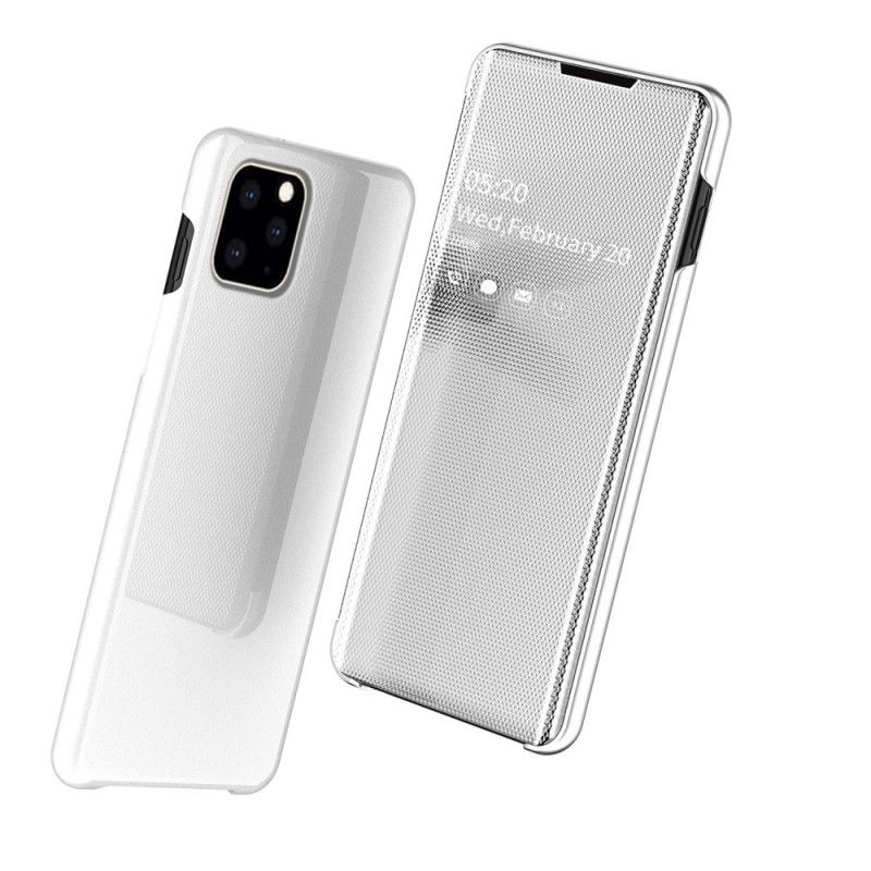 Se Omslag iPhone 11 Pro Max Svart Spegel Och Konstläder