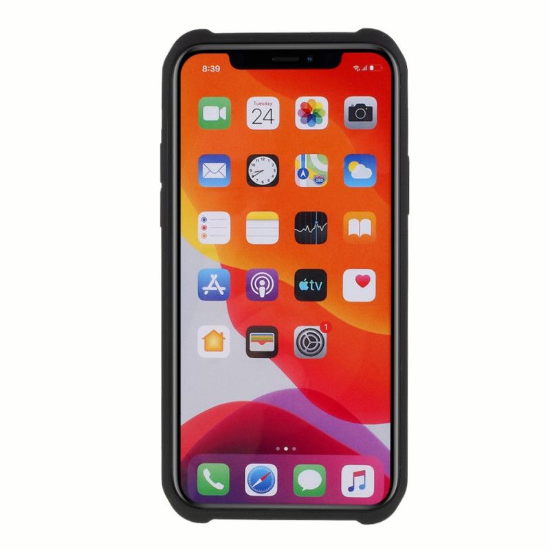 Skal för iPhone 11 Pro Max Härdat Glas Och Silikon Med Silfilm