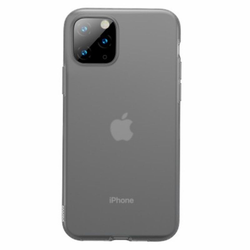 Skal för iPhone 11 Pro Max Svart Flytande Silikonbas