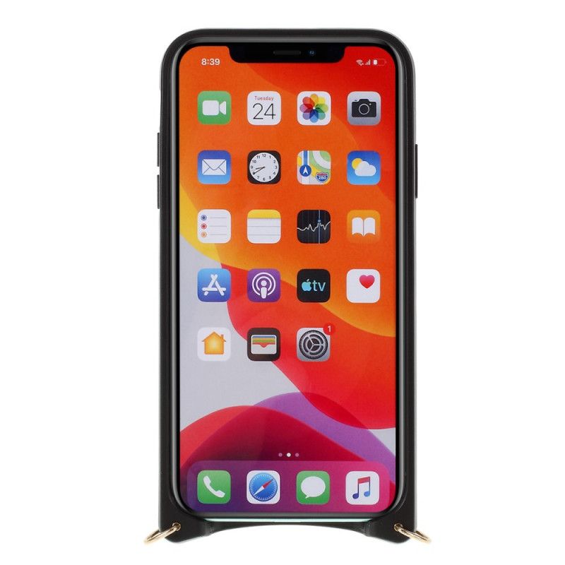 Skal för iPhone 11 Pro Max Svart Med Mutural Sträng