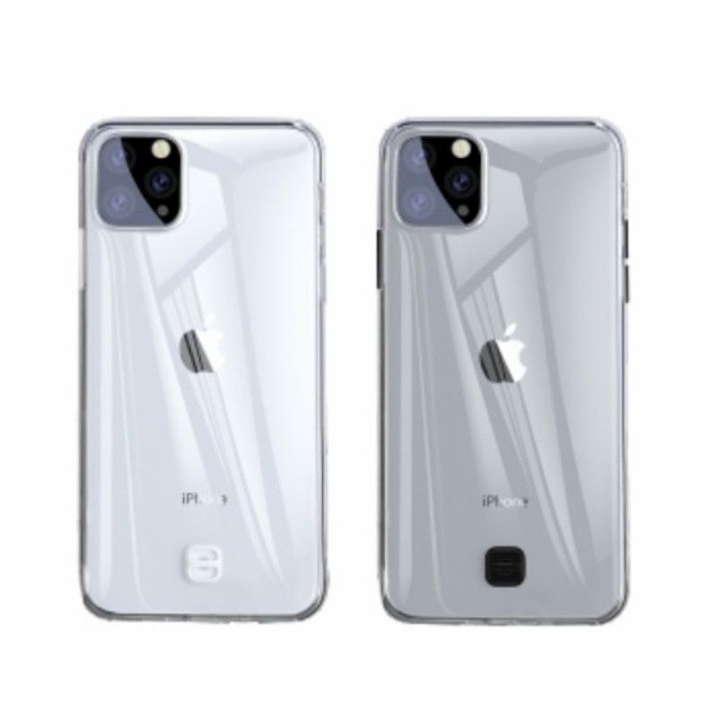 Skal för iPhone 11 Pro Max Svart Transparent Bas Med Rem