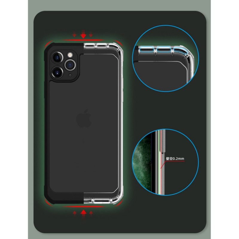 Skal för iPhone 11 Pro Max Svart Transparent X-Nivå Hybrid