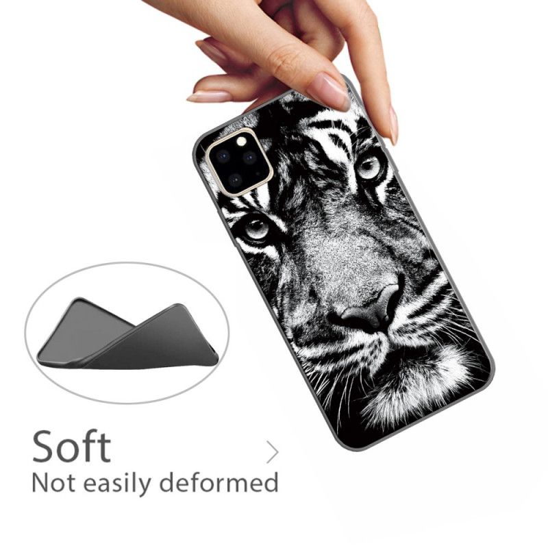 Skal för iPhone 11 Pro Max Svartvit Tiger