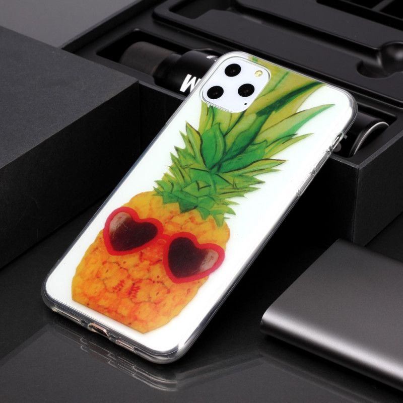 Skal för iPhone 11 Pro Max Transparent Inkognito Ananas