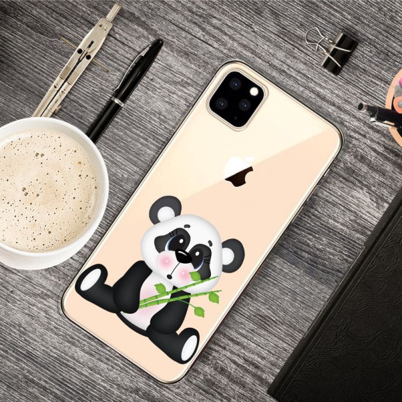 Skal för iPhone 11 Pro Max Transparent Ledsen Panda