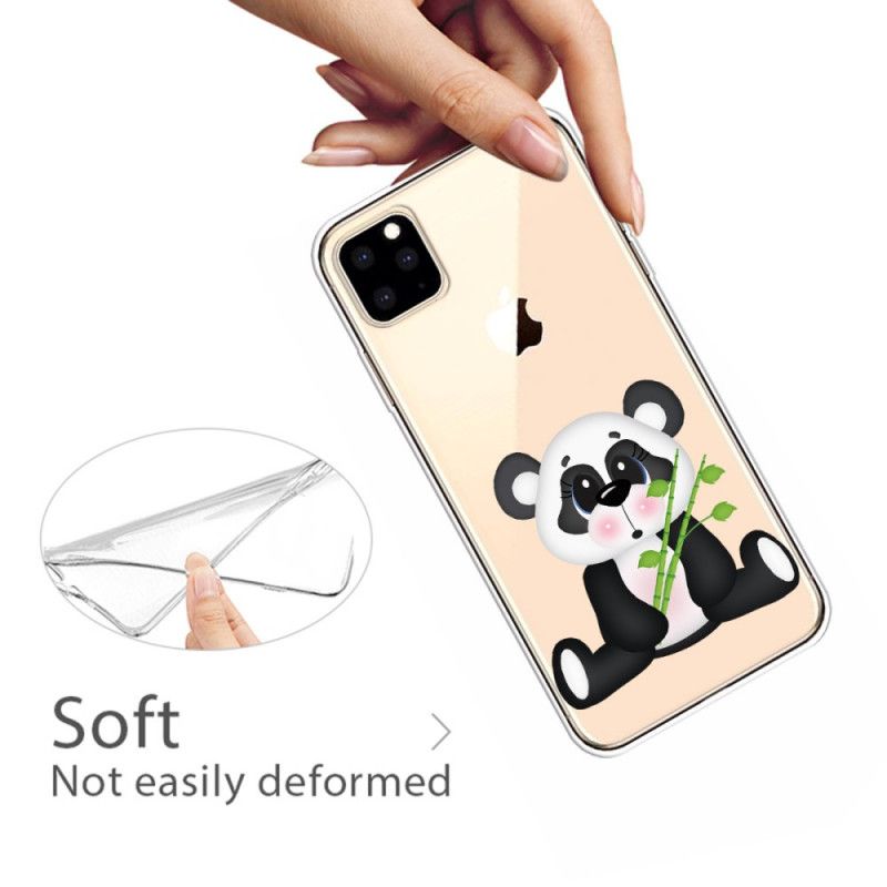 Skal för iPhone 11 Pro Max Transparent Ledsen Panda