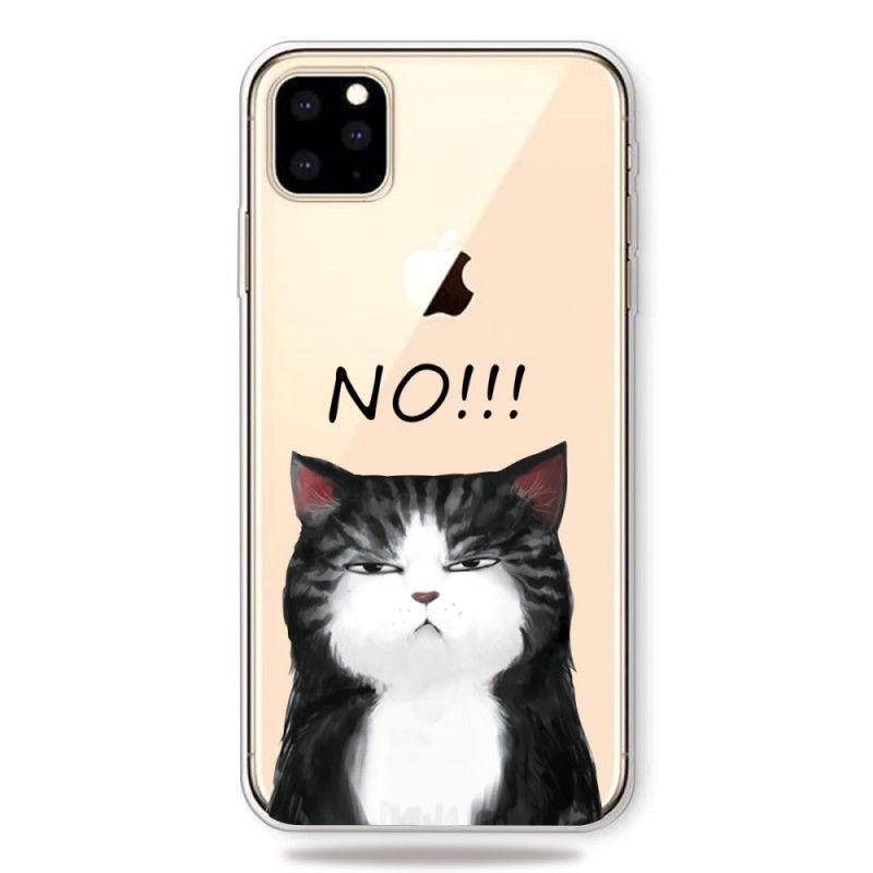 Skal iPhone 11 Pro Max Mobilskal Katten Som Säger Nej