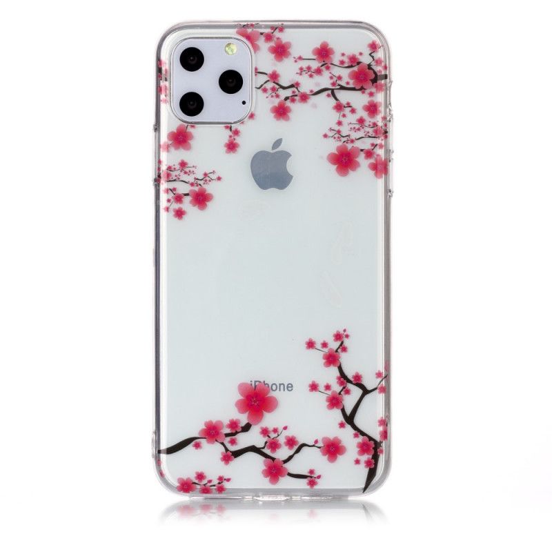 Skal iPhone 11 Pro Max Mobilskal Transparent Blommande Träd