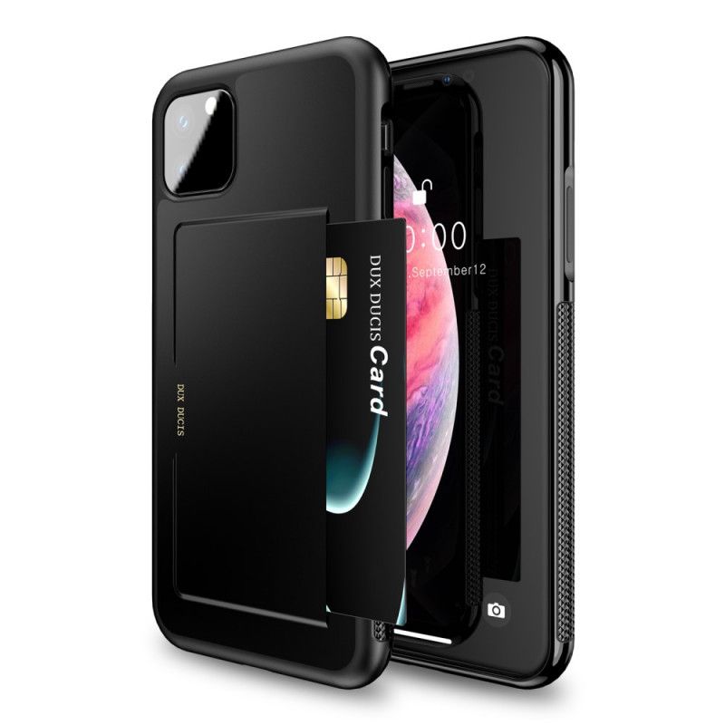 Skal iPhone 11 Pro Max Röd Dux-Ducis Korthållare