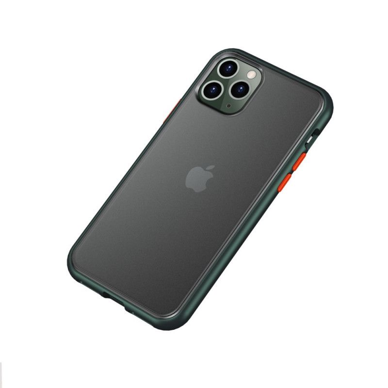 Skal iPhone 11 Pro Max Röd Mobilskal Hybridfärgade Knoppar