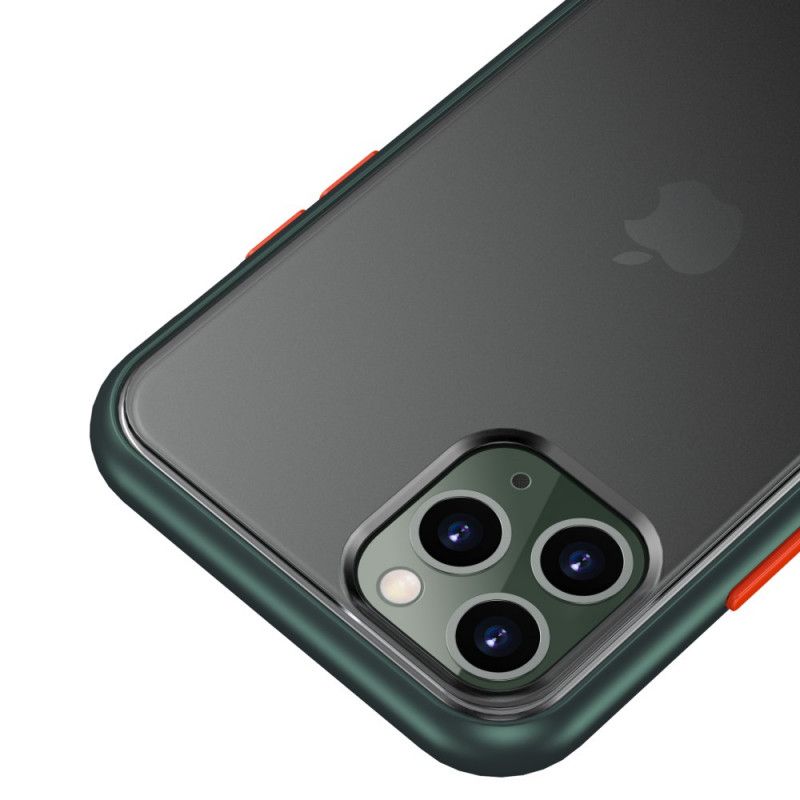 Skal iPhone 11 Pro Max Röd Mobilskal Hybridfärgade Knoppar