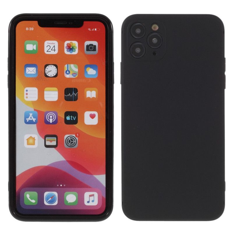 Skal iPhone 11 Pro Max Svart Flexibel Mattsilikon