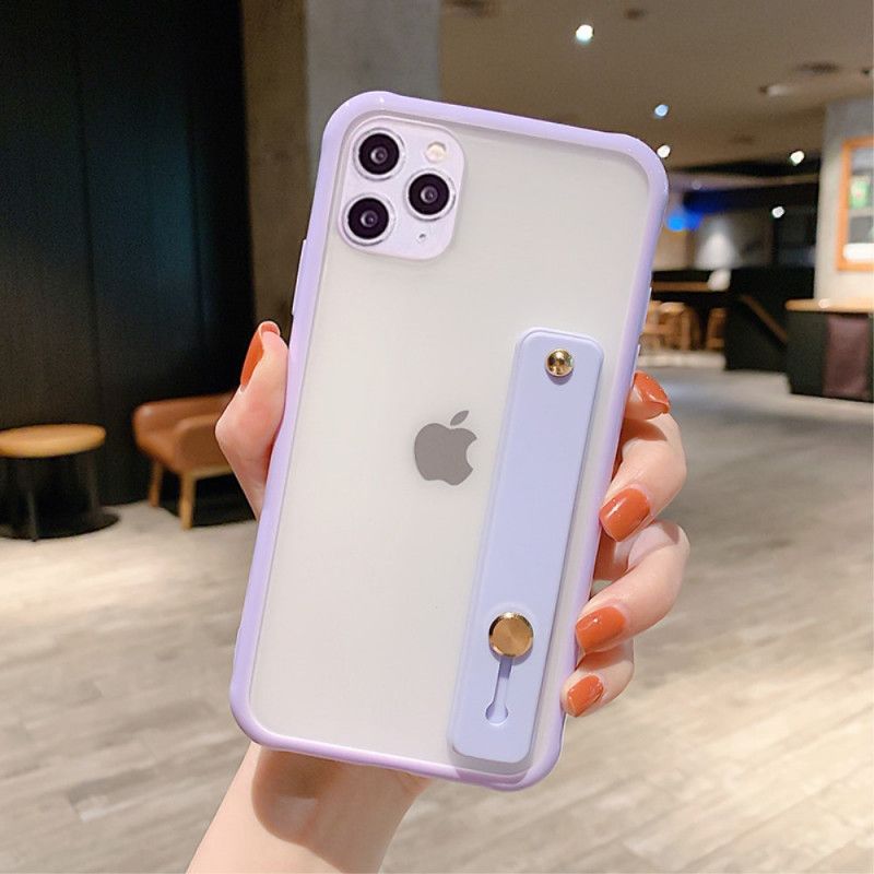 Skal iPhone 11 Pro Max Svart Hybrid Med Stödrem