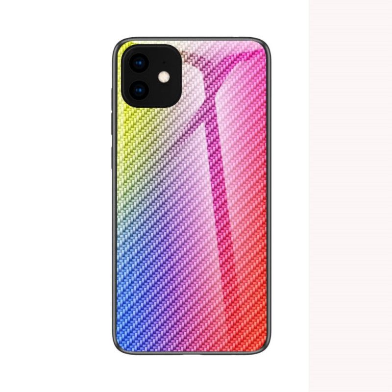 Skal iPhone 11 Pro Max Svart Kolfiberhärdat Glas